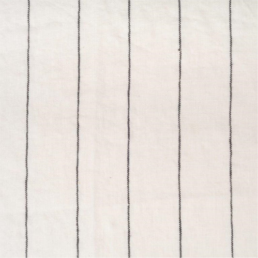 Linen Napkins off white with black stripe