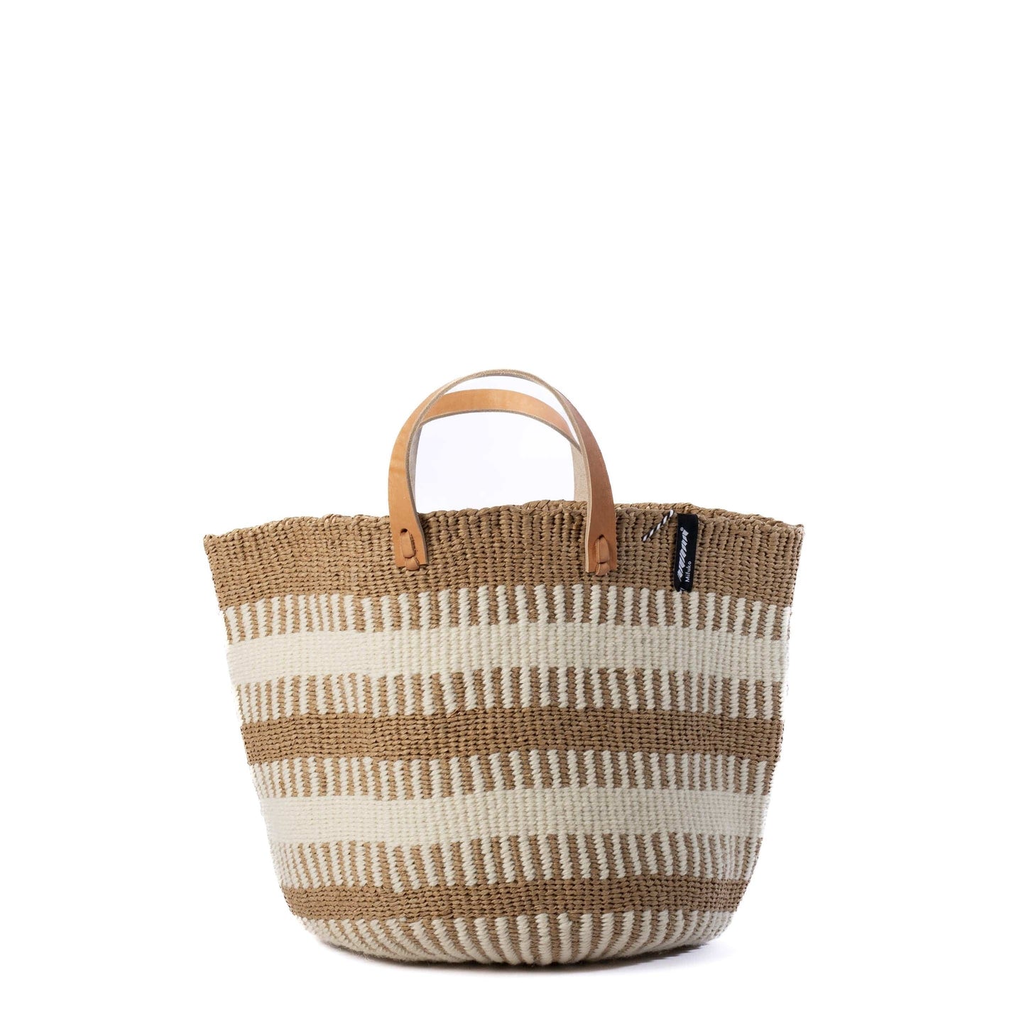 Market Basket | White Rib Weave M